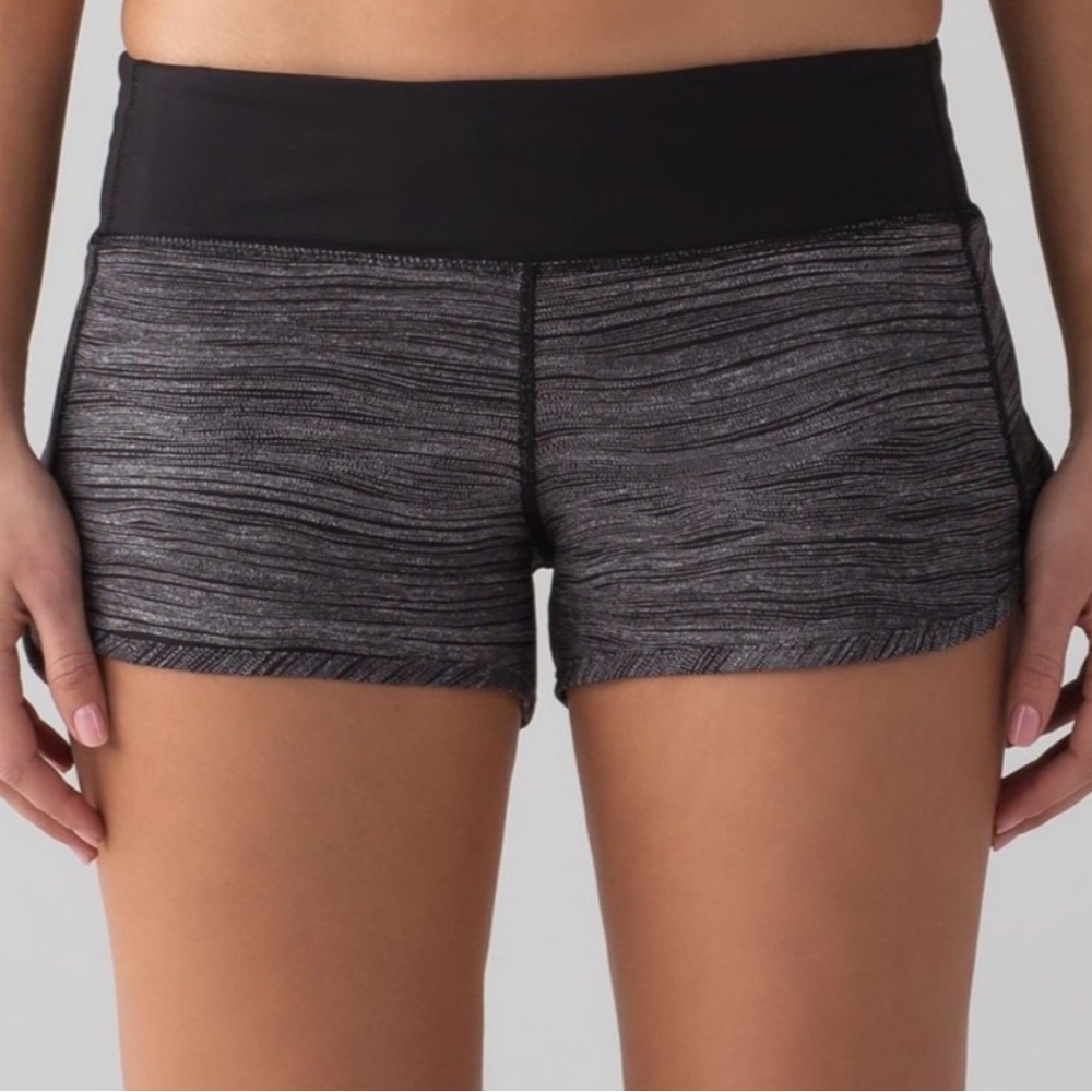 Lululemon Speed Up Low-Rise Lined Short 2.5” | Bit Point Ice Grey Black